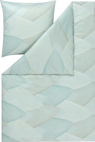 Estella Bettwäsche Phoenix Interlock-Jersey Mint Größe 155x220 cm (80x80 cm) von ESTELLA