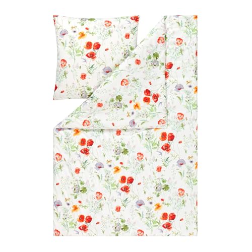 Estella Mako Interlock Jersey Bettwäsche Mireille Multicolor 1 Bettbezug 155 x 220 cm + 1 Kissenbezug 80 x 80 cm von ESTELLA