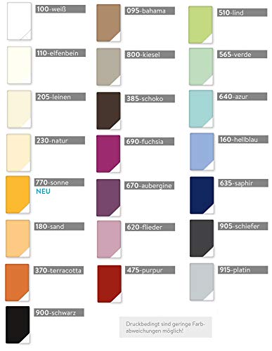 Estella Mako Jersey Kissen Bezug in 25 Uni Farben 40x60 in natur von ESTELLA