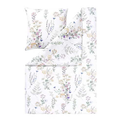 Estella Seersucker Bettwäsche Deloris Multicolor 1 Bettbezug 135 x 200 cm + 1 Kissenbezug 80 x 80 cm von ESTELLA