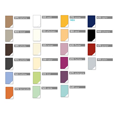 Estella Zwirn-Jersey Topper Spannbetttuch Spannbettlaken für Topper von 7-10 cm in allen Größen und verschiedenen Farben GRATIS 1x SCHAL GRATIS (140x200 cm, azur (640)) von ESTELLA