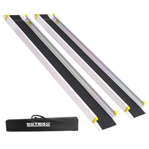 Aluminiumrampe Teleskop Rampe 2er Set Auffahrrampe Laderampe Verladerampe Alu Aluminiumrampe Teleskop Rampe 2er Set Auffahrrampe Laderampe Verladerampe Alu von ESTEXO