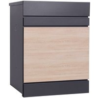 Estexo - Briefkasten Paketbriefkasten Paketbox Holzdekor Paketkasten Standbriefkasten Box von ESTEXO