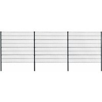 Estexo - Doppelstabmattenzaun Gitterzaun Drahtgitter 160cm ral 7016 Gartenzaun Stabmatten Estexo - Doppelstabmattenzaun Gitterzaun Drahtgitter 160cm ral 7016 Gartenzaun Stabmatten von ESTEXO