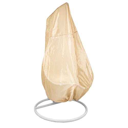 ESTEXO Abdeckhaube passend für Einsitzer-Hängesessel, Gartenmöbelhülle, Abdeckung, Schutzhülle, Schutzhaube (Beige) von ESTEXO