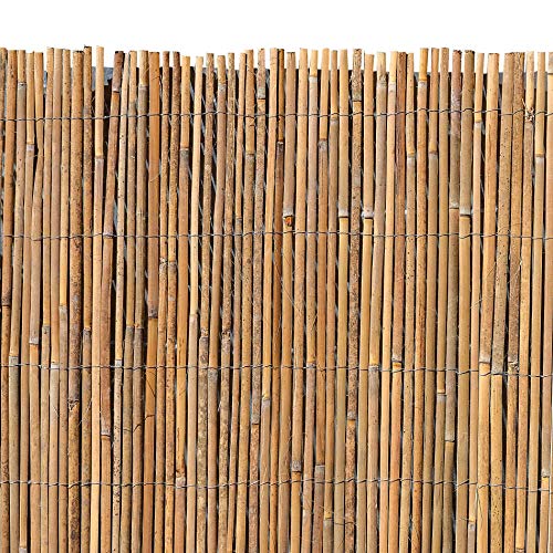 ESTEXO Bambusmatte - Sichtschutzzaun, Gartenzaun, Natur, Bambus, Zaun, Sichtschutz, Windschutz (1,20m x 4,00m) von ESTEXO