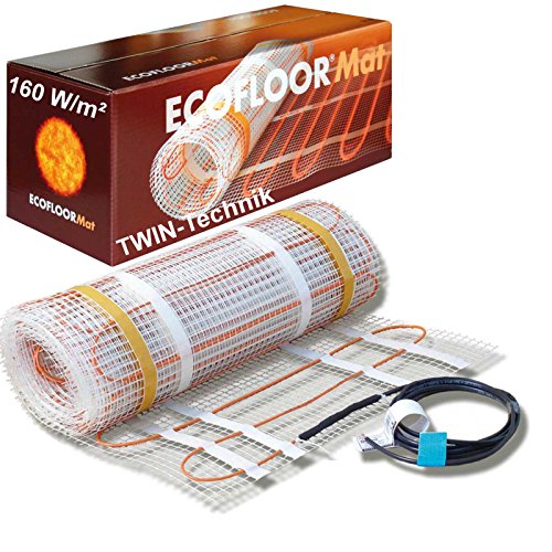 ESTEXO Fenix Ecofloor Fussbodenheizung 2 m² elektrisch 160 Watt/m² Heizmatte Heizung Bodenheizung von ESTEXO