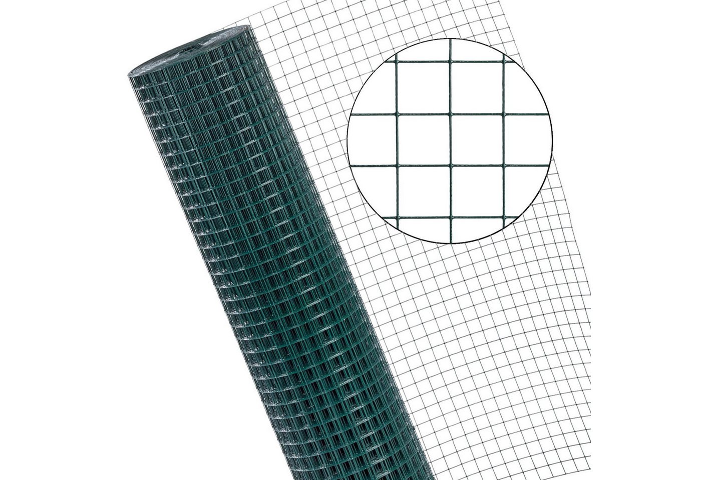 ESTEXO Gartenzaun Volierendraht 4eck Voliere 1x10 m Käfig 25x25 Maschendrahtzaun Grün ESTEXO Gartenzaun Volierendraht 4eck Voliere 1x10 m Käfig 25x25 Maschendrahtzaun Grün von ESTEXO