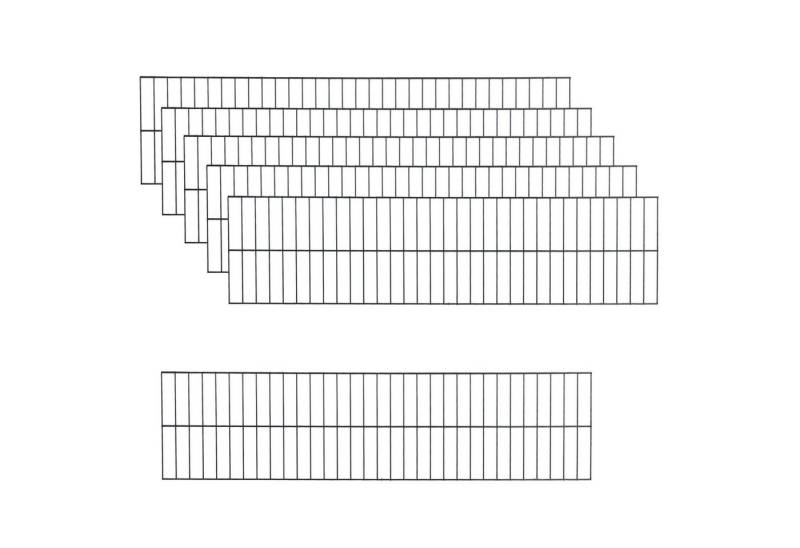 ESTEXO Gartenzaun Zaunelemente Doppelstabmattenzaun 6er Set RAL 7016 Zaun ESTEXO Gartenzaun Zaunelemente Doppelstabmattenzaun 6er Set RAL 7016 Zaun von ESTEXO
