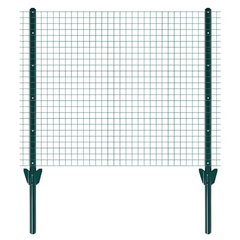 ESTEXO Gartenzaun Zaunset Volierendraht 1 x 25 m Drahtzaun 12 mm Zaun Komplett-Set Grü von ESTEXO