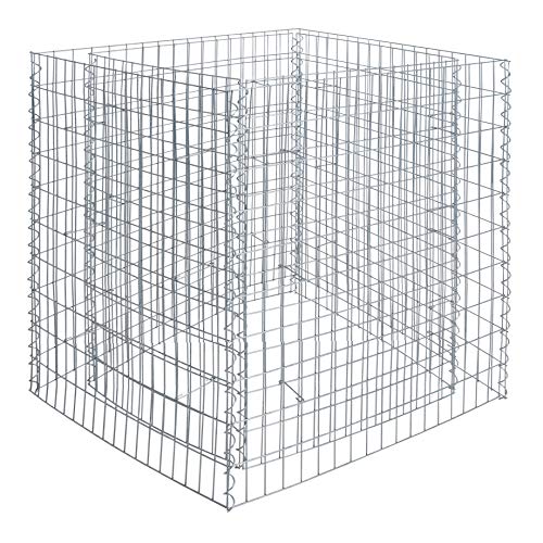 ESTEXO Hochbeet Gabionenhochbeet Gabione Pflanzkorb Drahtgitter Steinkorb Verzinkt Korb Stahlgabione Stahlkorb Metallbeet Metallhochbeet (270x90x100 cm) von ESTEXO