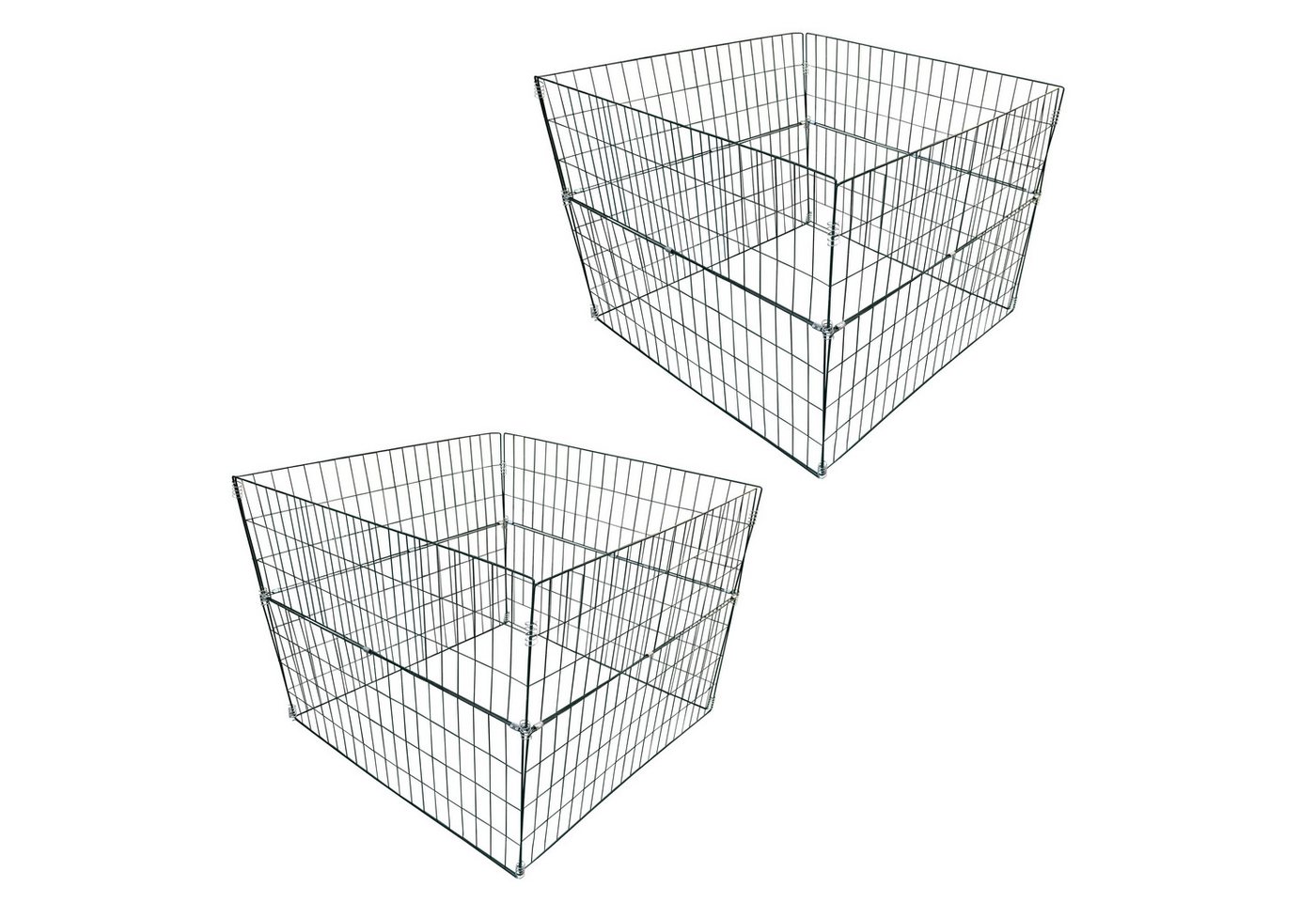 ESTEXO Komposter Metall Drahtgitter 2er Set Gartenkomposter 90x90x70 cm Draht Gitter ESTEXO Komposter Metall Drahtgitter 2er Set Gartenkomposter 90x90x70 cm Draht Gitter von ESTEXO