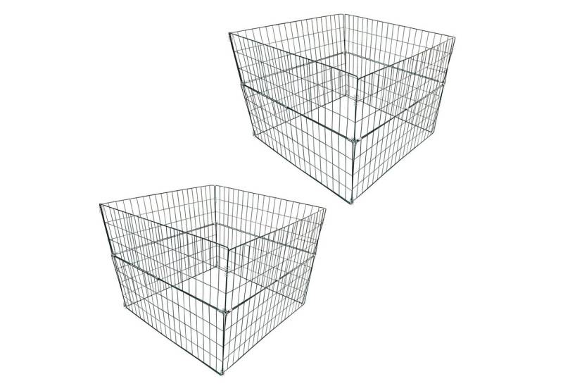 ESTEXO Komposter Metall Drahtgitter 2er Set Gartenkomposter 90x90x70 cm Draht Gitter von ESTEXO