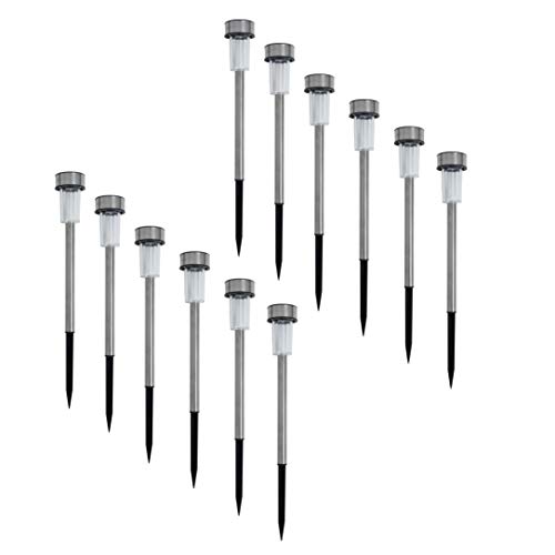 ESTEXO LED Solarleuchte Solarlampe Außenleuchte 12er Set Garten-leuchte Bodenbeleuchtung Lampe Garten Beleuchtung Steckleuchte von ESTEXO