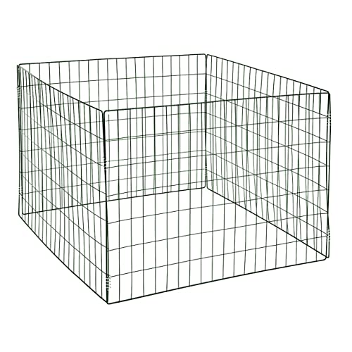 ESTEXO Metall Komposter Gartenkomposter 90x90x70 cm Drahtkomposter Metallgitter grün Metallkomposter Draht Welpenauslauf Auslauf Drahtgitter von ESTEXO