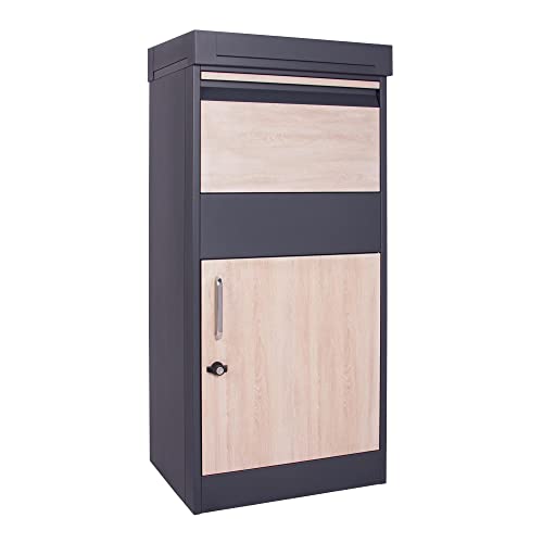 ESTEXO Paketbox Postbox Paketkasten mit Pflanzdach Paketbriefkasten Briefkasten Standbriefkasten Paketempfangsbox Box Kasten von ESTEXO