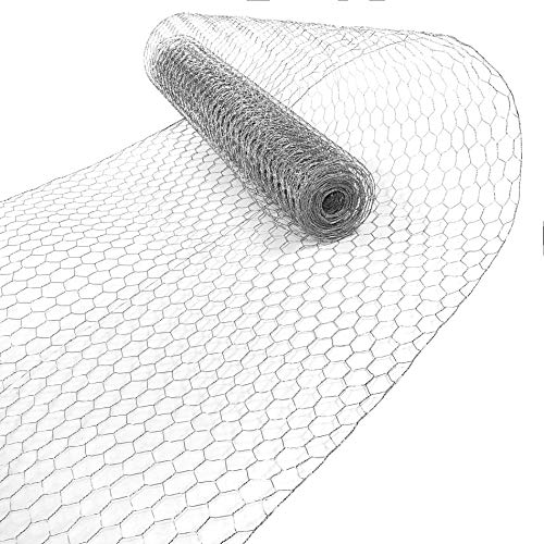 ESTEXO Sechseckgeflecht Zaun Draht Hasendraht Drahtzaun Drahtgeflecht 6eck Gartenzaun Drahtgitter (0,50 x 10 m) von ESTEXO