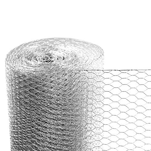 ESTEXO Sechseckgeflecht Zaun Draht Hasendraht Drahtzaun Drahtgeflecht 6eck Gartenzaun Drahtgitter (1,00 x 10 m) von ESTEXO