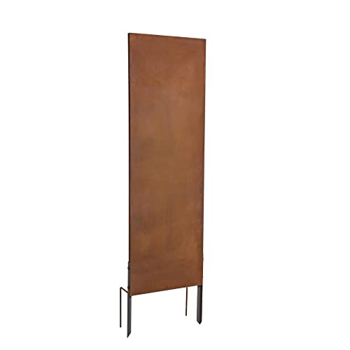 ESTEXO Sichtschutzelement Sichtschutzwand Gartenzaun Rost Sichtschutz Flames Metall Edelrost Gartendekoration Zaun (170 cm/ohne Flammen) von ESTEXO