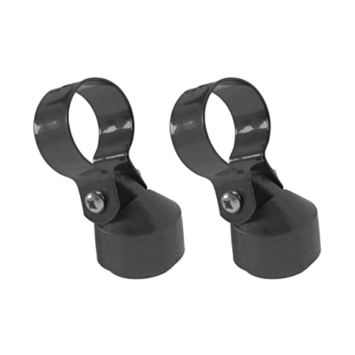 ESTEXO Strebenkappe Zaunstrebenkappe 2er Set mit Metallschelle für Ø 34 mm Zaunpfosten Zaun Drahtzaun Anthrazit von ESTEXO