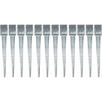 Einschlaghülse Erdanker 12 Einschlagbodenhülse 101x101x750mm Vierkant Bodenhülse von ESTEXO