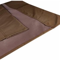 Ersatz-Bezug Doppel-Sonnenliege Stoffbezug Gartenliege xxl Duo-Relaxliege Liege Braun von ESTEXO