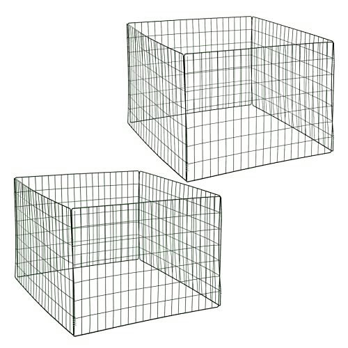 Estexo 2X Drahtgitterkomposter/Metallgitter Komposter, 90x90x70cm, Farbe: Grün Estexo 2X Drahtgitterkomposter/Metallgitter Komposter, 90x90x70cm, Farbe: Grün von ESTEXO