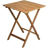 Balkontisch Klapptisch Holztisch 60x60x74 cm Gartentisch Tisch Akazienholz Holz von ESTEXO