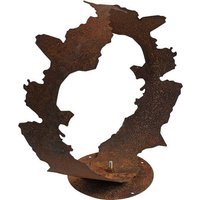 Estexo - Dekofigur Gartendeko Edelrost Skulptur Gartenskulptur Rost Figur Dekoration Deko 38 cm von ESTEXO