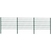 Doppelstabmattenzaun Gitterzaun Drahtgitter 120cm ral 6005 Gartenzaun Stabmatten von ESTEXO