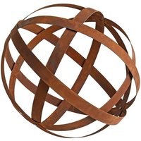 Rostkugel Edelrost Dekokugel Kugel 30-50 cm Bandeisen Gartendeko Rost Metall 40 cm von ESTEXO