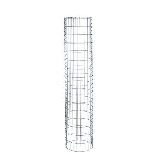 ESTEXO Gabione Gabionensäule Säule Rundsäule Steingabione Steinkorb Drahtkorb Baumschutzgitter Wildschutz Ø 35 cm (160 cm) von ESTEXO