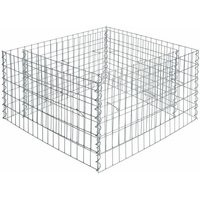 Gabionenhochbeet Hochbeet Gabione 270x90x50 cm Pflanzkorb Drahtgitter Steinkorb Gabionenhochbeet Hochbeet Gabione 270x90x50 cm Pflanzkorb Drahtgitter Steinkorb von ESTEXO
