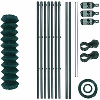 Gartenzaunset Gartenzaun 1,00x15 m Zaunset Drahtzaun Maschendraht Zaunrollenset von ESTEXO