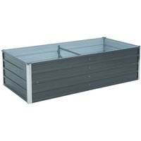 Hochbeet Pflanzbeet Metall Gemüsebeet Pflanzkasten Stahl Beet Blumenbeet Garten RAL7016 (Anthrazitgrau) / 160x80x45 cm von ESTEXO