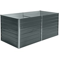 Hochbeet Pflanzbeet Metall Gemüsebeet Pflanzkasten Stahl Beet Blumenbeet Garten RAL7016 (Anthrazitgrau) / 160x80x77 cm von ESTEXO