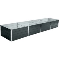 Hochbeet Pflanzbeet Metall Gemüsebeet Pflanzkasten Stahl Beet Blumenbeet Garten RAL7016 (Anthrazitgrau) / 320x80x45 cm von ESTEXO