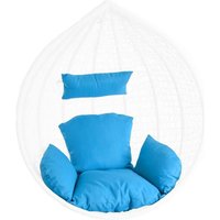 Estexo - Kissen Sitzkissen Rückenkissen für Hängesessel Sitzpolster Auflage Rückenpolster Hellblau von ESTEXO