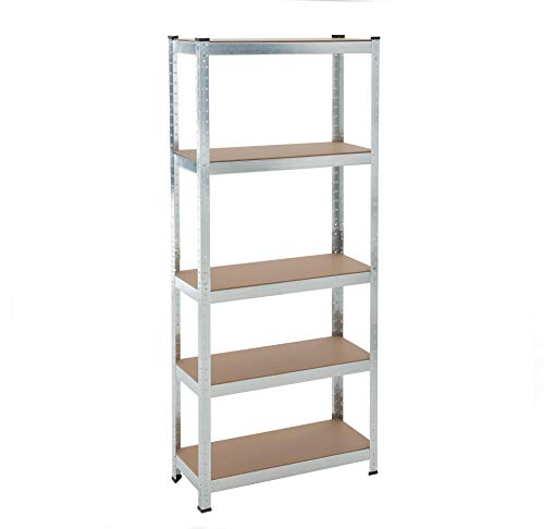 Lagerregal Steckregal Schwerlastregal Kellerregal Regal verzinkt Werkstattregal Werkbank Regal Verzinkt 180x60x30cm | 500kg Lagerregal Steckregal Schwerlastregal Kellerregal Regal verzinkt Werkstattregal Werkbank Regal Verzinkt 180x60x30cm | 500kg von ESTEXO