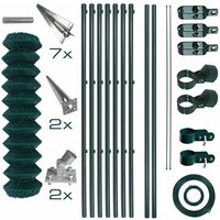 Estexo - Maschendrahtzaun Komplettset 0,8 x 15 m Zaunset Gartenzaun Einschlaghülsen Zaun von ESTEXO