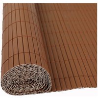 Sichtschutzmatte Sichtschutzzaun Sichtschutz Windschutz PVC Zaun Balkon Garten Braun / 1,20 x 3 m von ESTEXO