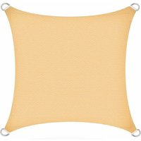 Sonnensegel Sonnenschutzsegel Sonnenschutz UV-Schutz Schattenspender Sonnendach Beige / 3x3m (Quadrat) von ESTEXO