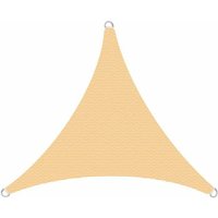 Sonnensegel Sonnenschutzsegel Sonnenschutz UV-Schutz Schattenspender Sonnendach Beige / 3x3x3m (Dreieck) von ESTEXO