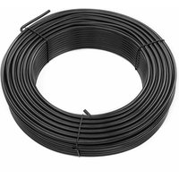 Estexo - Spanndraht Garten Draht Zaun Gartenzaun 3,8 mm verzinkt, anthrazit oder grün Anthrazit ral 7016 / 3,8 mm x 55 m von ESTEXO