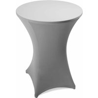 Stehtischhusse Stretch Stehtisch ø 60 70 80 cm Husse Tisch Hussen Bistrotisch 60cm ø / Hellgrau von ESTEXO