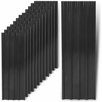 Trapezblech Profilblech Metallblech 12 Stück Dachblech Stahlblech Dach Platten Anthrazit von ESTEXO
