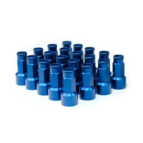 20x Lug Nuts | ESTILO-R | Lug Nut Cover | SW 17 | blau eloxiert von ESTILO.R