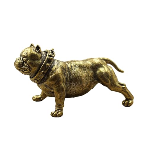 ESTINTENG Massives Messing Bulldogge Haustier Hund Kupfer Ornament Tee Spielzeug Haustier kleines Ornament Messing 160 g ESTINTENG Massives Messing Bulldogge Haustier Hund Kupfer Ornament Tee Spielzeug Haustier kleines Ornament Messing 160 g von ESTINTENG