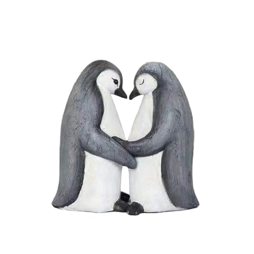 ESTINTENG Tier Partner Gartendeko Tier Paar Dekoration Harz Haus Geschenk-Pinguin von ESTINTENG