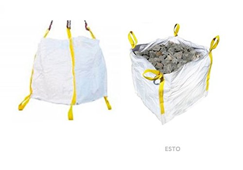 Big Bag 90x90x90cm - Premium-Qualität von ESTO - Traglast 1500KG mit 4 Bodenschlaufen von ESTO